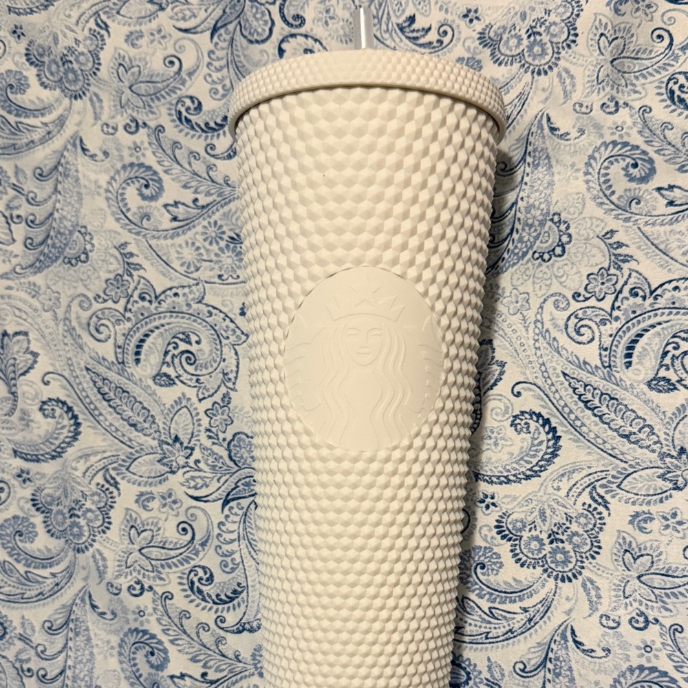 Starbucks Matte White Studded Tumbler